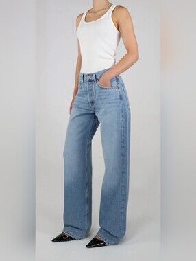 NWT Etica Stanton Relaxed Wide Leg Jeans Women's Size 31